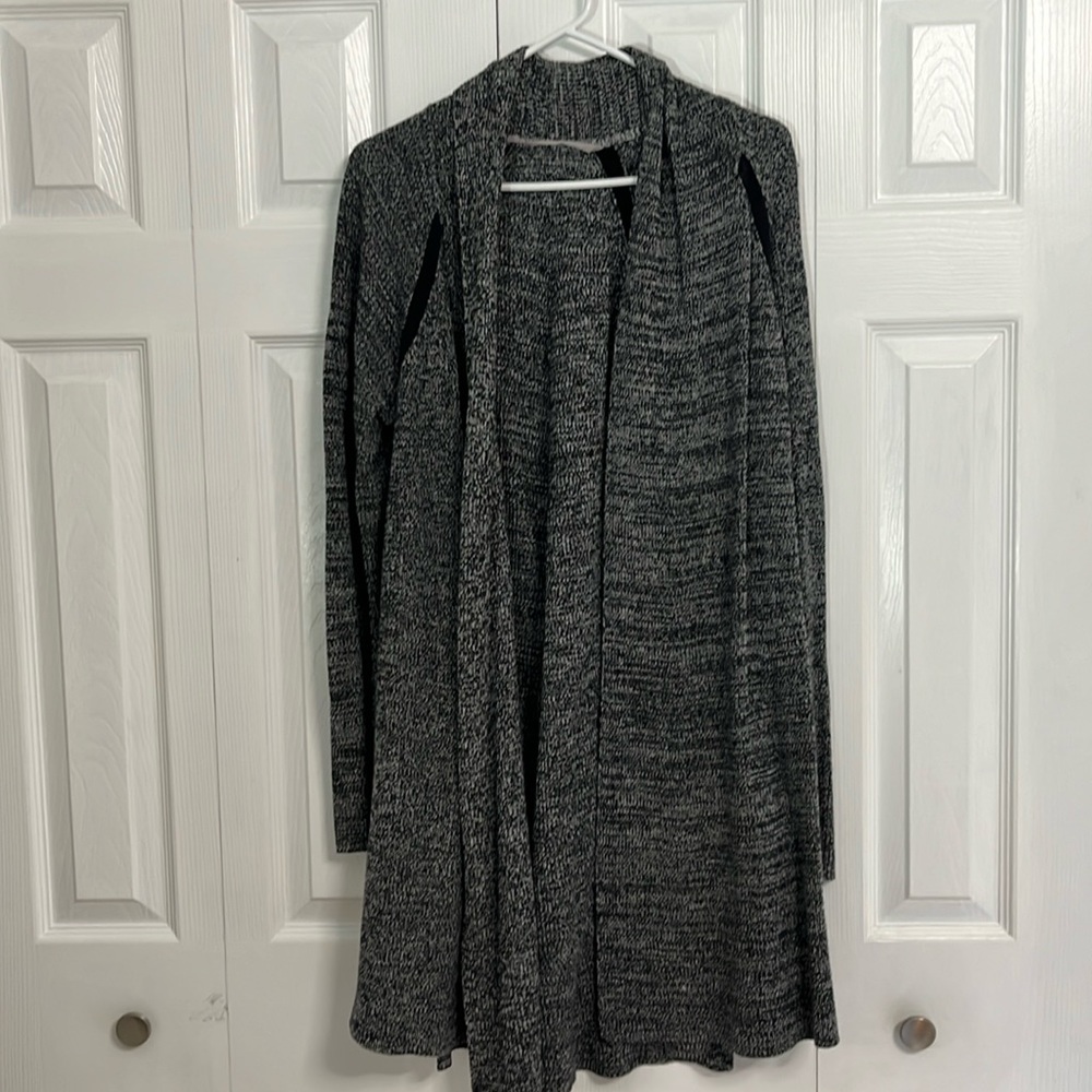 Athleta long open front cardigan. Good used condition. Size L